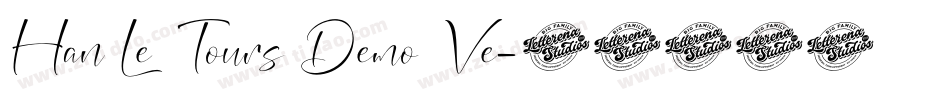 Han Le Tours Demo Ve字体转换